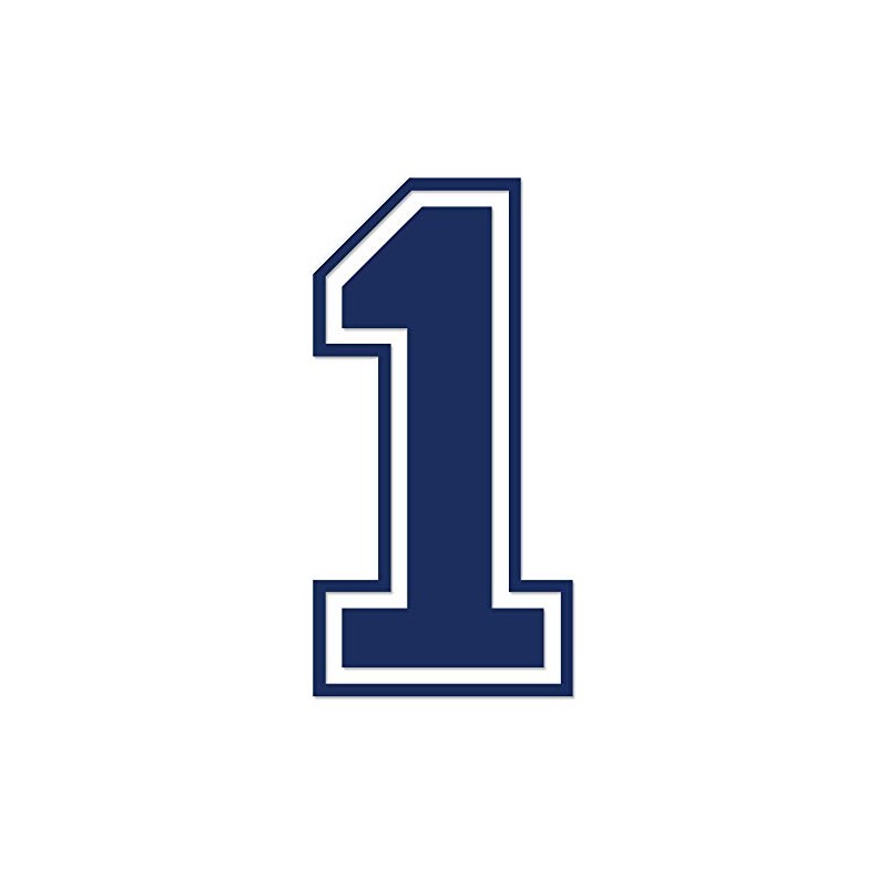 Applicable Pun Varsity Number 1 - Vinyl Decal - Dark
