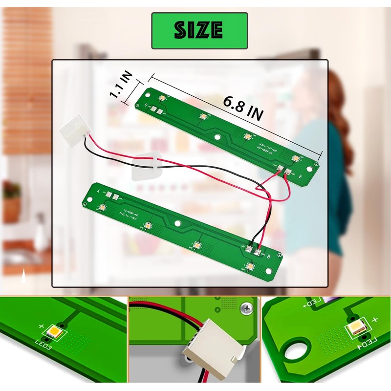 W11042554 W11527432 W11387579 Refrigerators LED Light Module Assembly Board Compatible