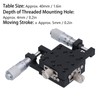 XY Linear Stage Cross Roller Micrometer Manual Slide Table Trimming