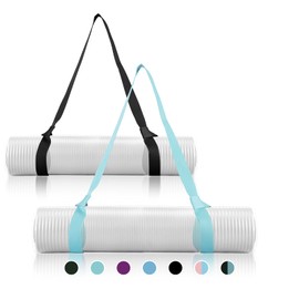 Yizerel 2 Packs Yoga Mat Strap for Carrying, Yoga Mat Carrier, Adjustable Sling for Yoga Mat Exercise Mat, Extra Thick Durable Comfy Silky Multi-Purpose, Strap Only