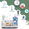 GFWARE Marble Bathroom Countertop Organizer - Detachable 7 Slots Kids