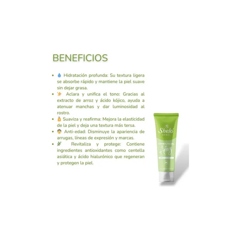 Kit Crema Facial Arroz, Tónico De Lechuga Y Jabón Limpiador