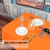 10 Pack 60 x 102 Inch Tablecloth, Orange Tablecloth for
