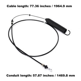 Ruimou GY22387 PTO Lawn Mower Blade Engage Cable Compatible with John Deere 107S D100 D105 D110 D120 D125 D130 E100 E110 E120 E130 X105 X106 X107 X125 X126 X127 X145