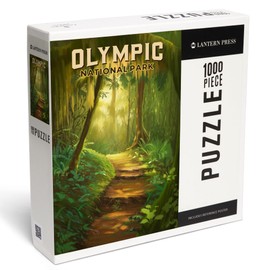 Olympic National Park, Washington, Oil Painting (1000 Piece Puzzle, Challenging Jigsaw Puzzle for Adults, Made in USA)
