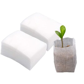 100Pcs Nursery Growing Bags,Non-Woven Fabric Seedlings Grow Bag for High Seedling Survival Rate,Plant Bags for Planting,Garden Seed Starters Pouch Small（4.2"x4.2"）