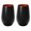 stolzle Matte Black/Bronze 165ml "Metal Color" Large Tumbler Pair in