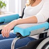 2 Pcs Wheelchair Armrest Cushions for Everyday Comfort – Soft