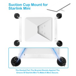 Starlink Mini Mount for Car,Starlink Mini Accessories,Starlink Mini Suction Cup Mount,Powerful Suction Cups are Road Trip Tested for RVs, Boats, Airplanes and More