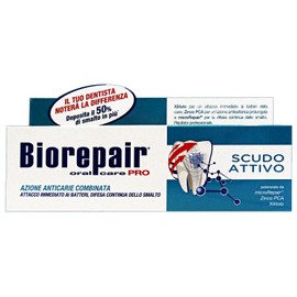 Biorepair: "Scudo Attivo" (Active Shield) Toothpaste with microRepair * 2.5 Fluid Ounce (75ml) Tubes * [ Italian Import ]