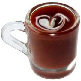 1Pc Brown Miniature Coffee Cups, Model Dollhouse Doll House Accessories, Christmas Birthday Gifts for Friends Ornament Mini Decor Dollhouse Accessories, Decorations (Random Pattern)