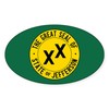 CafePress State of Jefferson Flag Oval Car Bumper Sticker