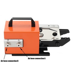 HOTSTORE Pneumatic Crimping Machine Am-10,Air Powered Wire Terminal Pneumatic Crimper Plier Machine Crimping Up to 16mm² with 5 Optional Die Sets for Various Kinds of Terminals