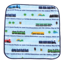COLORFUL CANDY STYLE N8600220 Handkerchief Towel, Set of 2 with Same Pattern, Imabari, Colorful Train