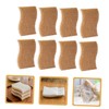 FOMIYES Wood Pulp Cotton Rag Sponges 8 Pack Kitchen Dish