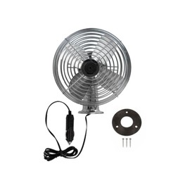 Mytee Products 2 Pack 12V 6" Chrome Metal Dash Fan For Trucks, Off/Low/High 3 Position Switch Semi Truck Fan Replaces ABP N83309141 13793 562.MF612 ABP N83 309301 AM562MF612 BE29012 HD1020 ZGG703007