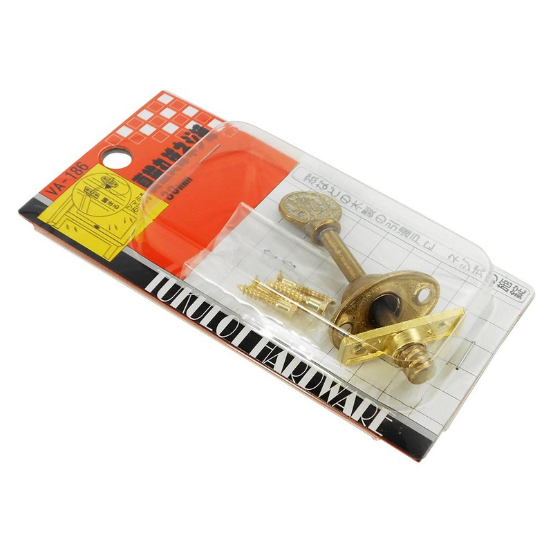 Waki Sangyo Brass Round Ball Screw Lock 30mm VA-186