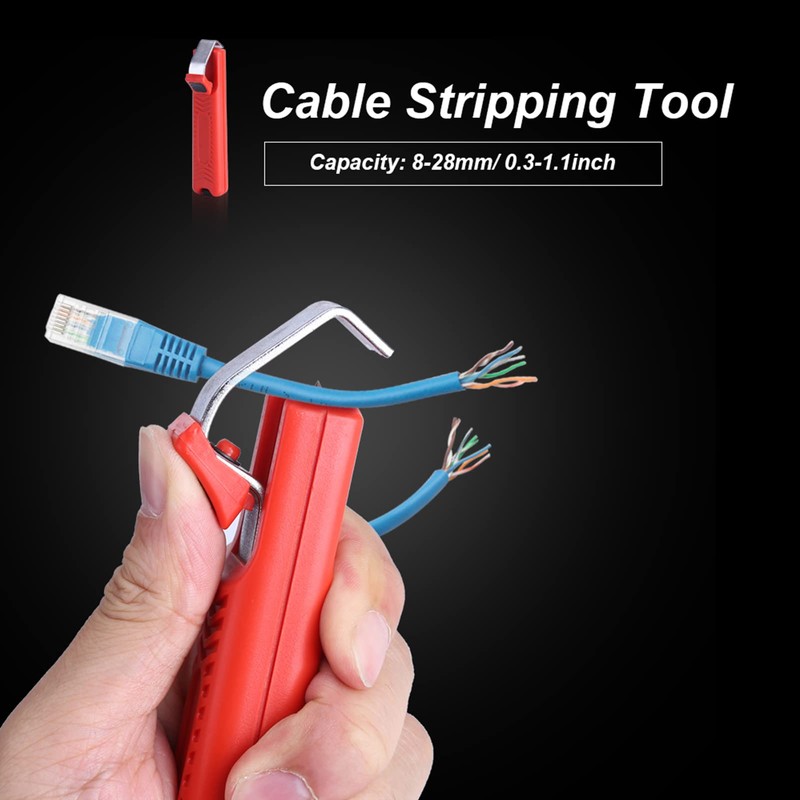 8-28mm Wire Stripper & Crimping Tool - Mini Cable Stripper