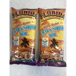 Florida Seafood Seasonings [2-Pack] Florida Seafood Seasonings Garlic Butter Crab & Shrimp Boil 1 lb. Bag