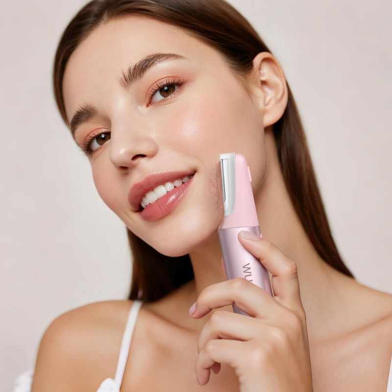 WLU Dermaplane Razor for Women Face with 10 Replaceable Blades,