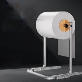 Bubble Film Reel Rack, Metal Floor Mount Bracket for Packaging Roll Silver, Foldable Base, for Warehouse Packaging (500)