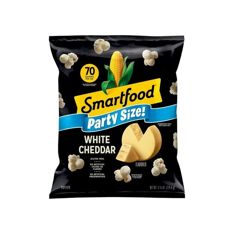 White Smartfood White Cheddar Popcorn 9.75 oz Party Size Single
