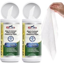 K9 Pro Dog Wipes for Paws and Butt Cleaning Deodorizing - All Natural Pet Wipes for Dogs, Premium Puppy Wipes for Dogs Feet and Dog Face Wipes, Dog Paw Wipes, Dog Bath Wipes for Dogs Feet (120 Count)