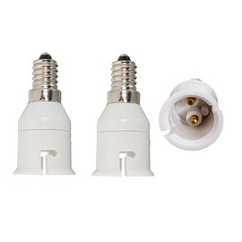 FINELED E14 to B22 Converter, 3-Pack ES Edison Screw to BC Base Adapter E14 to B22 Adapter (3-Pack)