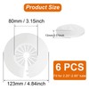6 PCS Plumbing Cover Plates Plastic Escutcheon Plate Flange Pipe