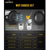 Partsam Wireless LED Trailer Light Kit Magnetic Towing Tail Light