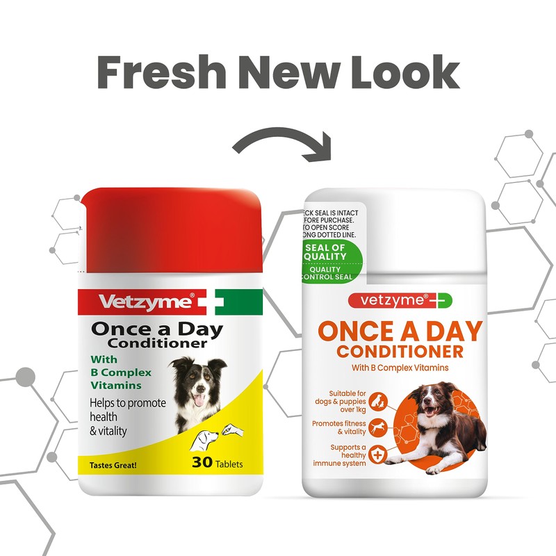 Vetzyme Once A Day Conditioning Tablets for Dogs (30 Tablets)