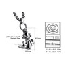 EUROKOHAKU Fleur-de-lis Crest Pendant, Lily, Men's, Silver Color, Surgical Stainless