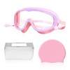 TYFGRT 1 Stück Kinderbrille, 1 Stück Schwimmbrillen-Aufbewahrungsbox, 1 Stück Badekappe,