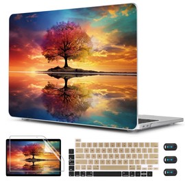 CISSOOK Compatible with MacBook Pro 13 inch Case 2025-2020 Release Model M2 M1 A2338 A2251 A2289, Protective Plastic Hard Shell Case Cover for MacBook Pro 13-inch with Touch Bar, Tree Landscape