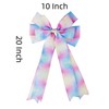 Meseey Gradient Pastel Burlap Bows for Wreaths, 20 x 10