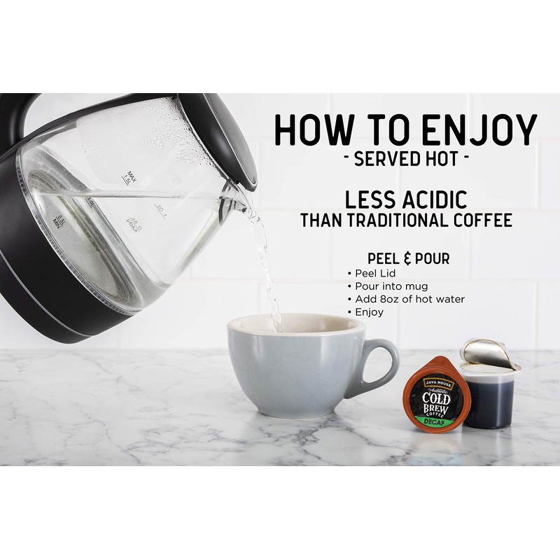 Java House Cold Brew Coffee Concentrate Single Serve Liquid Pods