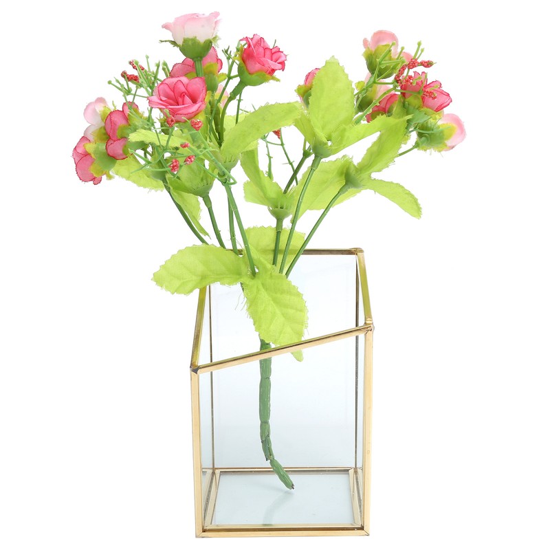 Mini Glass Storage Container Flower Pot Planter Vase Bowl Home