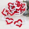 Red and White Valentine Heart Chain Garlands by Factory Direct