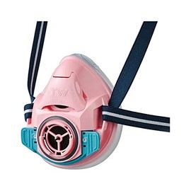 Shigematsu TW (TwoWay) TW01SC 11967 Replaceable Dust Mask / Direct Connection Small Poisoning Mask Pink M Size M Size (Absorption Can/Filter Sold Separately)