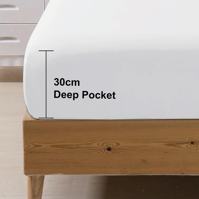 Apex Furnishings 100% Egyptian Cotton 300 Thread Count Super King