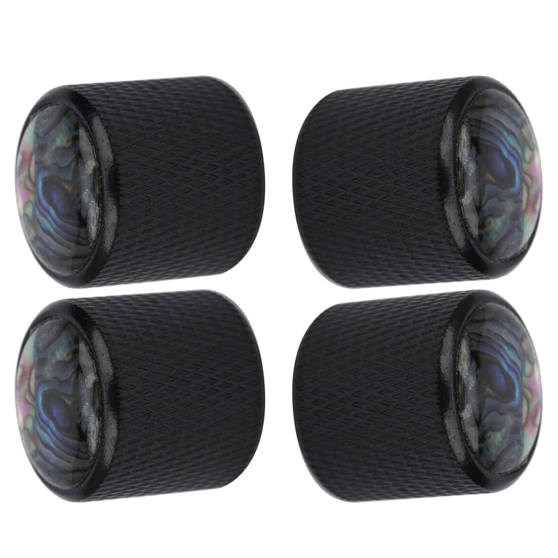 4 Pcs Electric Bass Knob Dome Metal High End Shell