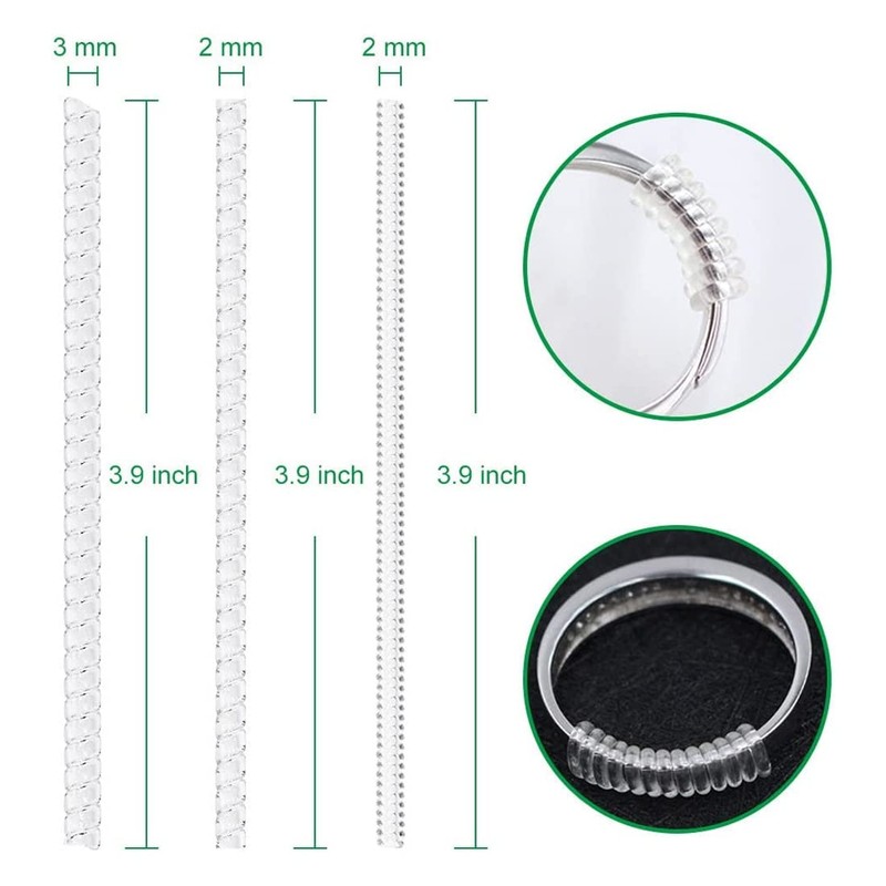 Pack of 10 Ring Size Adjusters for Loose Rings Ring