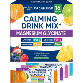 Venture Pal Magnesium Glycinate Powdered Drink Mix with 16 Ounce (Pack of 1)