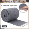 BENECREAT 6mm Ultra Thick Gray Marine Carpet, 16.4ft×9in Boat Trailer