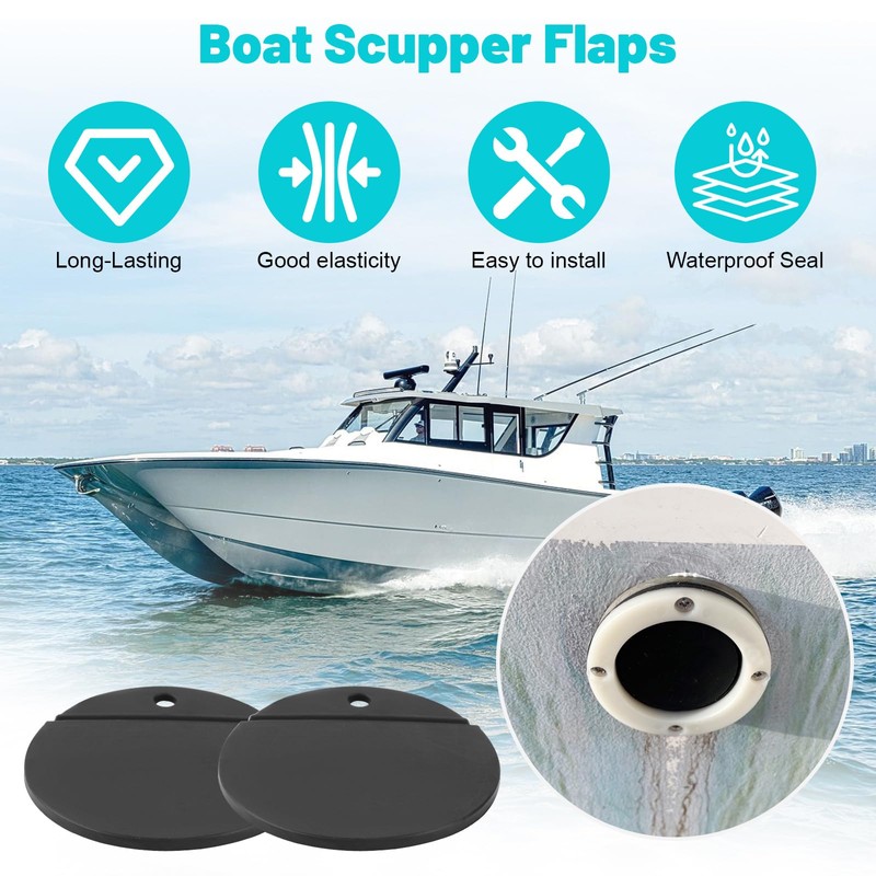 GDW 1-3/4" Replacement Flapper for Stainless Steel and Plastic Thru