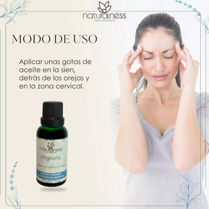 Naturalness - Aceite Anti Migraña - Tamaño 30ml