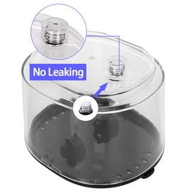 Replacement Parts for Waterflosser Oral Irrigator Dental Compatible with Waterpik Sonic Fusion Portable Water Flosser SF-01W SF-01 Reservoir Gasket Valve (SF-01W Black Tank)