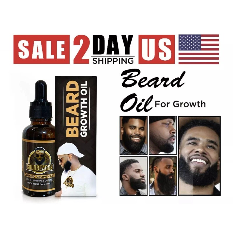 GOLDBEARDS Beard Growth Oil Faster thicker Beard Growth Mustache Hair
