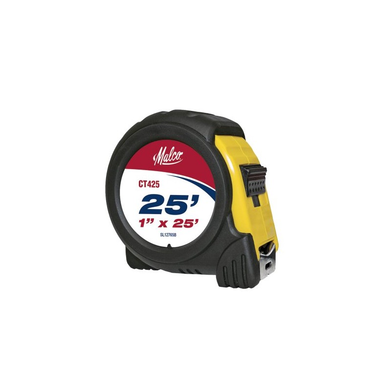 Malco CT425 1-Inch By 25-Feet Non-Magnetic Tape Measure