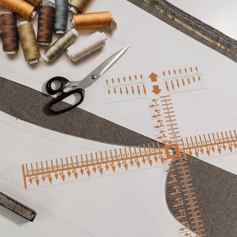 T-Shirt Alignment Ruler Guide Tool Set with Acrylic to Center